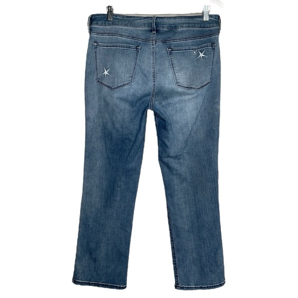 NYDJ Marilyn Embroidered Ankle Crop Jeans  | Size 12 | Lift Tuck Technology - Picture 4 of 16